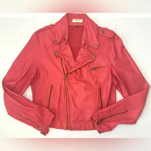 Jakett “Josey” Vintage Leather Moto Jacket, Size Medium